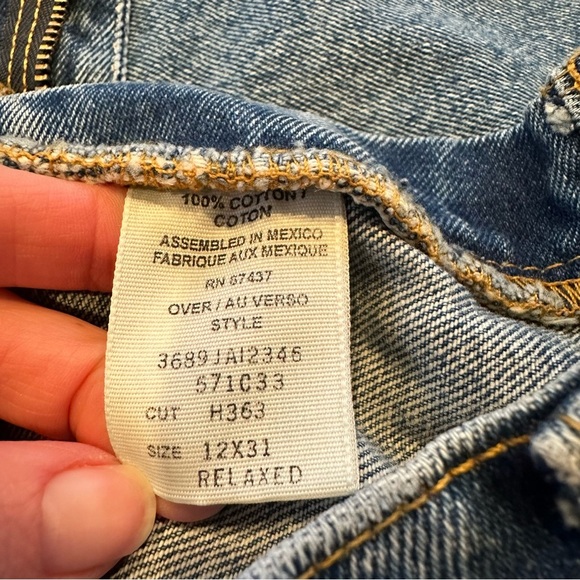 Vintage Polo Ralph Lauren Relaxed Straight Jeans. Size 12. - Picture 5 of 11